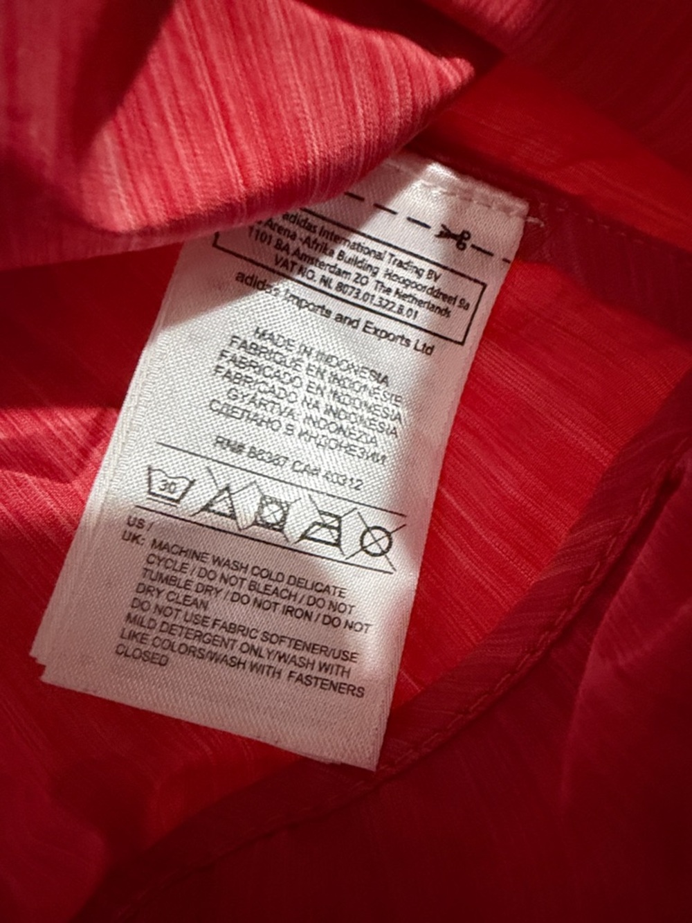 Adidas by Stella McCartney Red Cropped Utility Jacket size S - Picture 4 of 6